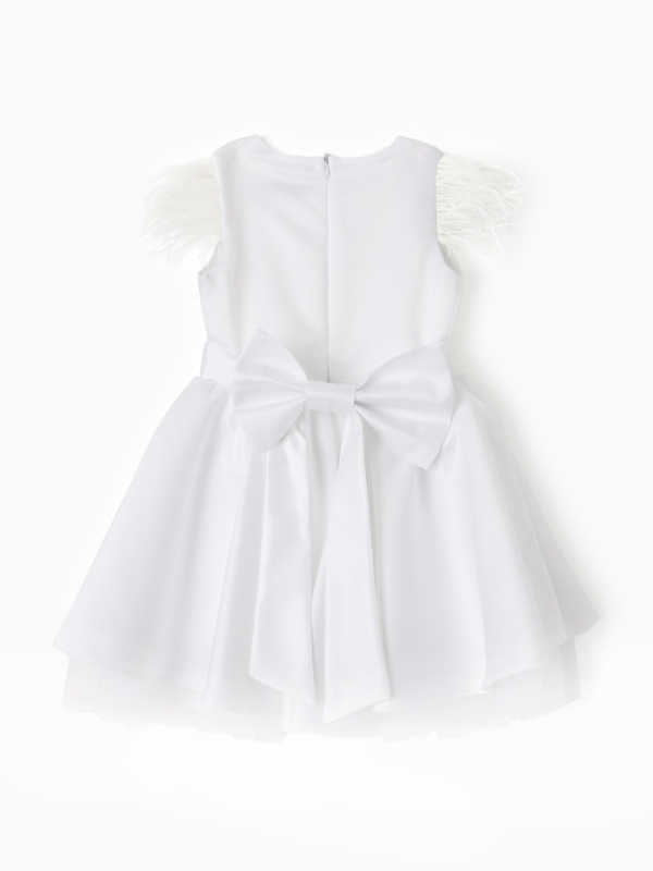Платье нарядное детское KAFTAN, р.30 (98-104 см), белый