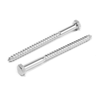 Шуруп-болт ТУНДРА, сантехнический, оцинкованный, DIN 571, М8х110 мм, 4,8 - 5 кг Шуруп-болт ТУНДРА, сантехнический, оцинкованный, DIN 571, М8х110 мм, 4,8 - 5 кг
