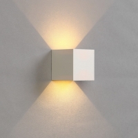 Светильник фасадный &laquo;Куб&raquo;, FSD-063, 6 Вт, 3000К, регулир. луч, IP65, 220 В, пластик, белый   1008423