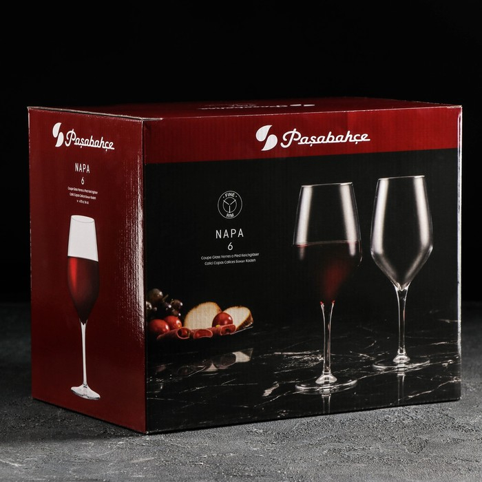 Набор стеклянных бокалов для вина &laquo;Напа&raquo;, 470 мл, 6 шт