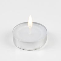 Набор чайных свечей, 3,8х1,6 см, 3,5 ч, 12 г, 6 штук, белый