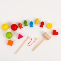 Логический центр 3 в 1 Стучалка + Рыбалка + Серпантинка &laquo;Море&raquo; 16 &times; 26 &times; 13,5 см