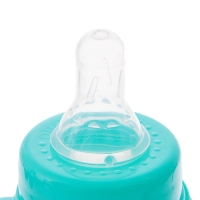 Бутылочка для кормления «Наше сокровище», классическое горло, приталенная, с ручками, 150 мл., от 0 мес., цвет бирюзовый Бутылочка для кормления «Наше сокровище», классическое горло, приталенная, с ручками, 150 мл., от 0 мес., цвет бирюзовый