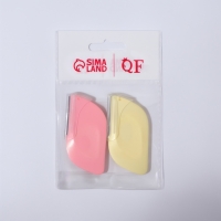 Бритва для коррекции бровей, 6,5 &times; 3,5 см, набор &ndash; 2 шт, цвет розовый/жёлтый