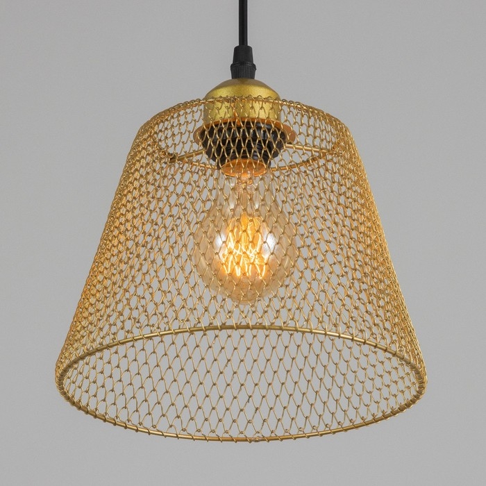 Светильник BayerLux "Фиш" Е27 40Вт золото  20х20х16-116см