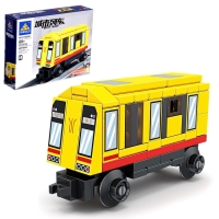 Конструктор «ЖД. Поезд метро», с запуском, 88 деталей Конструктор «ЖД. Поезд метро», с запуском, 88 деталей