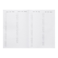 Ежедневник датированный 2024 года, А5, 176 листов, Attomex.Arkona, обложка бумвинил, ляссе, блок 70 г/м2, синий