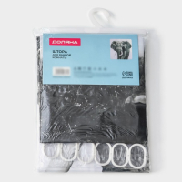 Штора для ванны Доляна &laquo;Слон&raquo;, 180&times;180 см