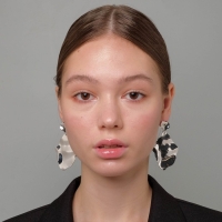 Серьги металл &laquo;Атмосфера&raquo; кувшинка, цвет серебро