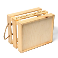 Ящик для овощей и фруктов, 29 × 23 × 19 см, деревянный, Greengo Ящик для овощей и фруктов, 29 × 23 × 19 см, деревянный, Greengo