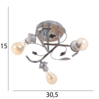 Люстра "Вики" бп 3х40Вт Е27 Хром МОДЕЛЬ: 2751102 Люстра "Вики" бп 3х40Вт Е27 Хром МОДЕЛЬ: 2751102