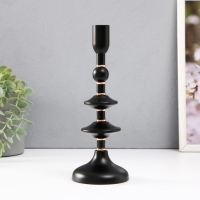 Подсвечник металл на 1 свечу d=2 см "Ирада" 9х9х24 см