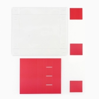 Коробка под 4 конфеты и шоколад с ячейками &laquo;Тюльпаны&raquo; 18.8 х 15.7 х 3 см