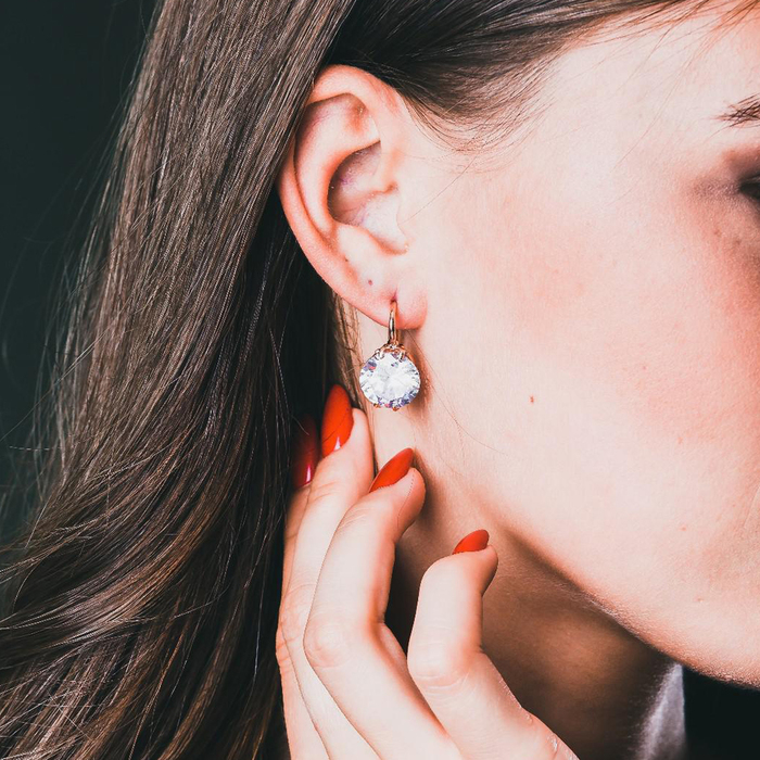 Серьги «Классика» круг, позолота Серьги «Классика» круг, позолота