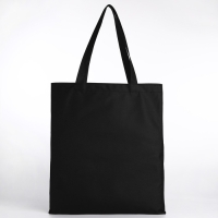 Шопер текстильный с вышивкой BEE , 40х35 см, чёрный цвет Шопер текстильный с вышивкой BEE , 40х35 см, чёрный цвет