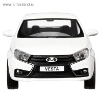 Машина металлическая &laquo;Lada Vesta седан&raquo; 1:24, цвет белый, открываются двери, капот, багаж, световые и звуковые эффекты