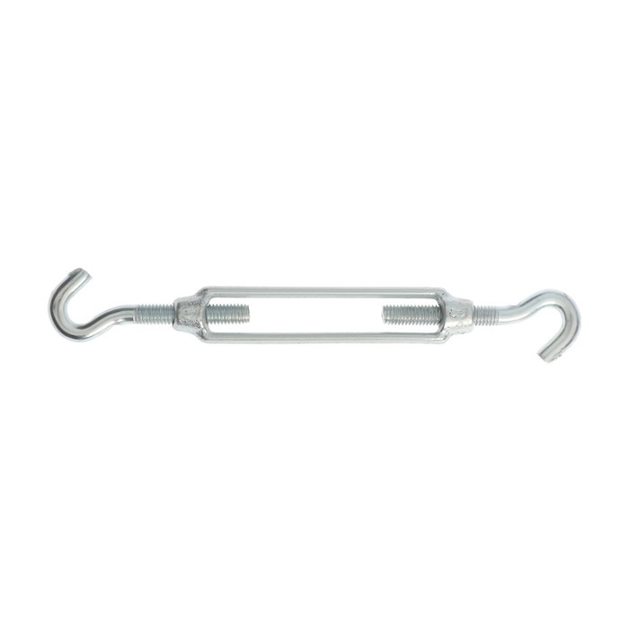Талреп крюк-крюк ТУНДРА krep,  DIN1480, М8, оцинкованный, 1 шт