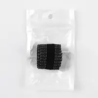 Лента для подгибания швов, термоклеевая, 25 мм, 100 см, чёрная