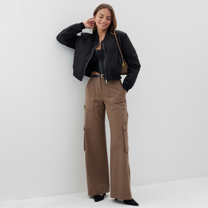 Куртка (бомбер) женская MIST размер М, черный