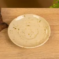 Чашка с блюдцем "Камень 1" керамика, цв. бежевый в крошку, 13х13х9 см