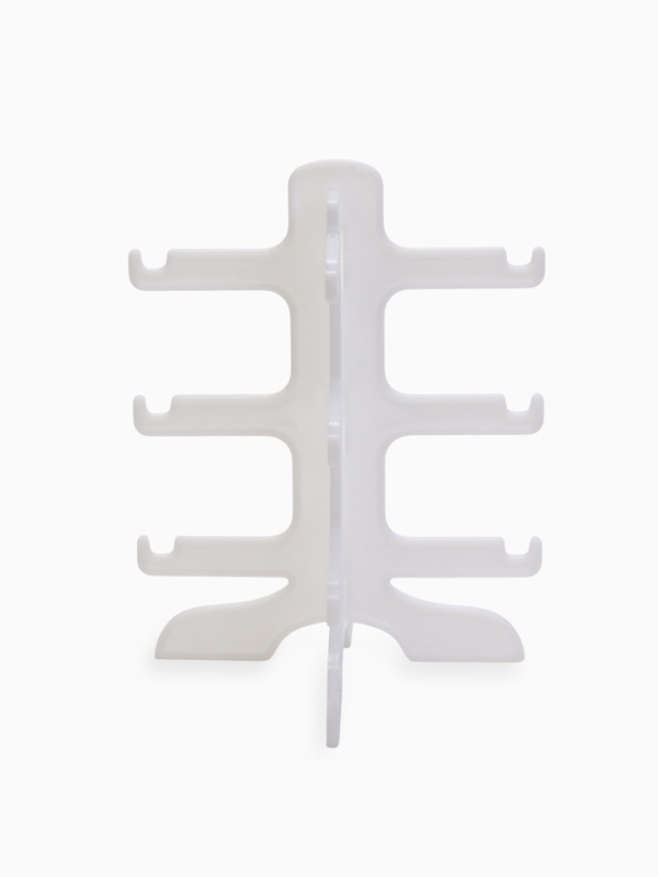 Подставка под очки 3 места, 16&times;14,5&times;20, цвет белый