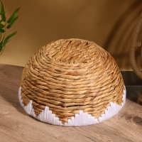 Корзина плетеная 40x40x20 см, водный гиацинт