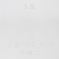 Контейнер пищевой герметичный Butterfly, 800 мл, пластик, прозрачный, крышка МИКС