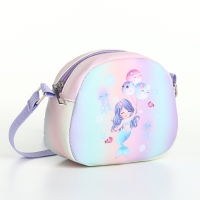 Сумка детская для девочки на молнии, цвет сиреневый Сумка детская для девочки на молнии, цвет сиреневый