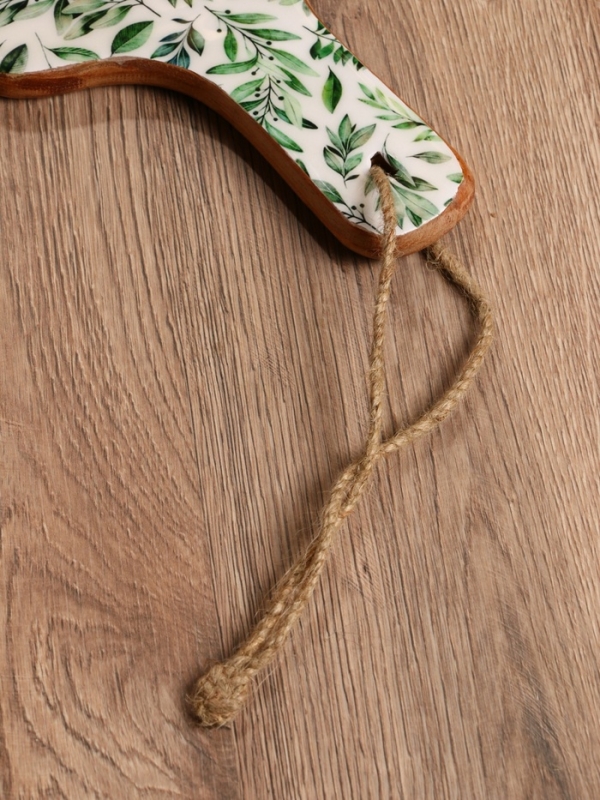 Доска разделочная прямоугольная "Оливковая ветвь" дерево манго 41х18 см