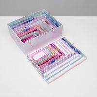 Набор коробок 15 в 1, упаковка подарочная, &laquo;Текстурный&raquo;, 12 х 6.5 х 4 см - 46.5 х 30 х 17.5 см