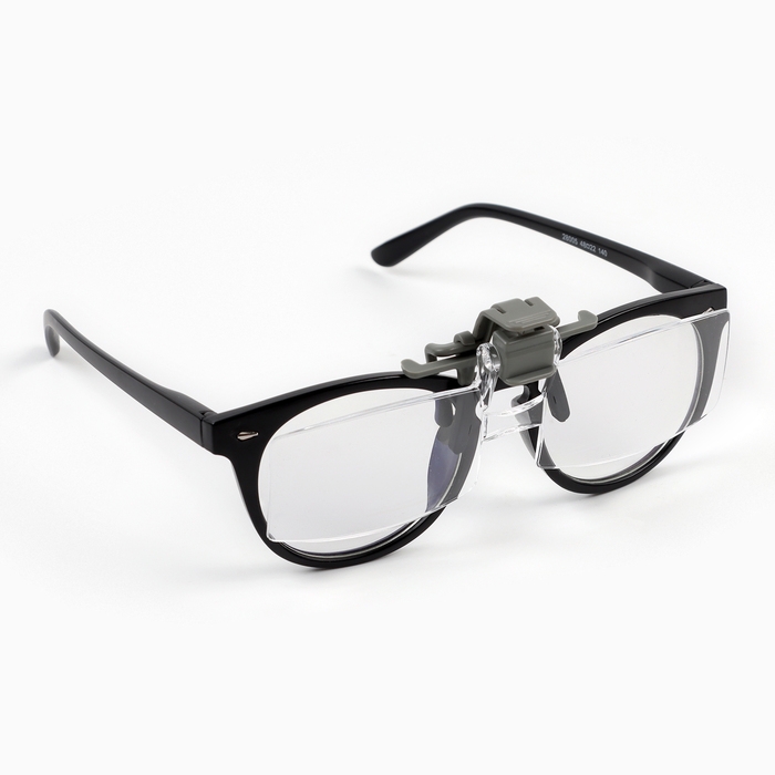 Лупа налобная (очки , стекла 12,5*3,5 см) 2х, в чехле