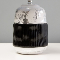 Настольная лампа "Ганна" Е14 40Вт серый черный 20х20х33см