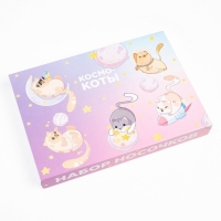 Подарочный набор носков адвент, 6 пар "Космо-котики" , 16-18 см Подарочный набор носков адвент, 6 пар "Космо-котики" , 16-18 см