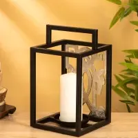 Подсвечник фонарь "Геральдика" 17х17х29,5 см, d 10 см, алюминий, железо