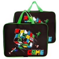 Папка с ручками текстильная А4, 360&times;245&times;70 мм, Calligrata Top &laquo;Игра&raquo;