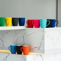 Кружка Good Morning с покрытием софт-тач, ver.2, синяя