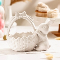 Конфетница Доляна &laquo;Зайка&raquo;, 450 мл, 20&times;13&times;16,3 см