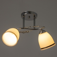 Люстра "Офелия" 2хЕ27 40т хром 47х18х25 см BayerLux Люстра "Офелия" 2хЕ27 40т хром 47х18х25 см BayerLux