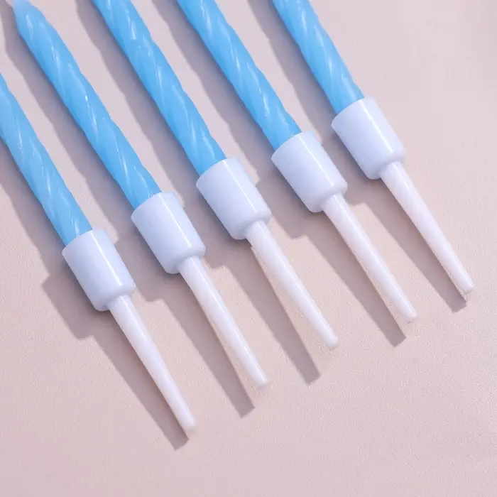 Свечи для торта &laquo;Неон&raquo;, 5 см, 10 шт., синие