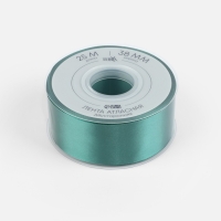 Лента атласная двухсторонняя №0589 38мм*25&plusmn;1м изумрудный TR