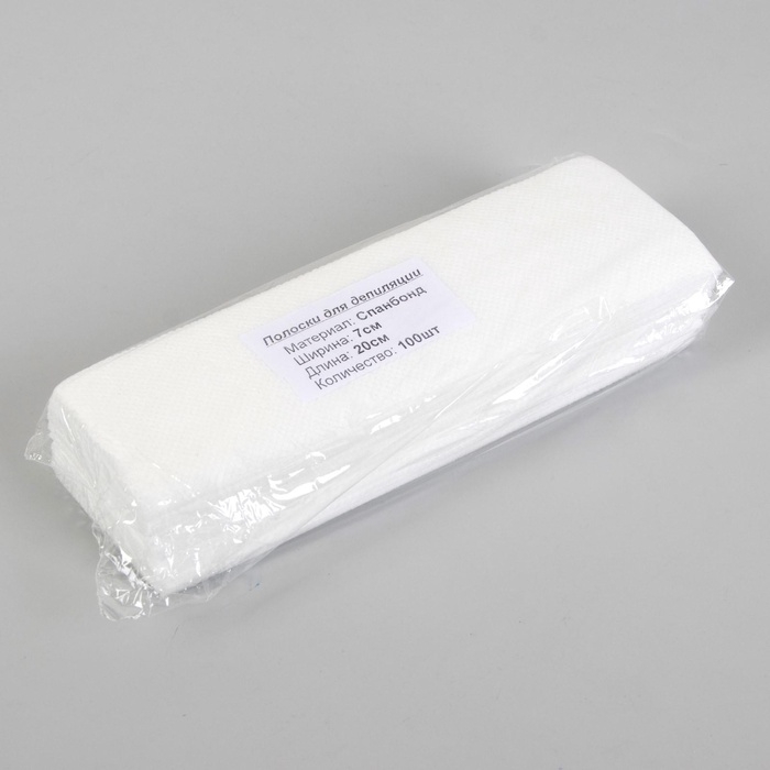 Полоски для депиляции, 7 &times; 20 см, 100 шт