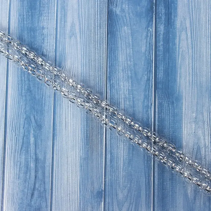 Мишура новогодняя &laquo;Бусинка&raquo; d-1,5 см, L-200 см, серебро