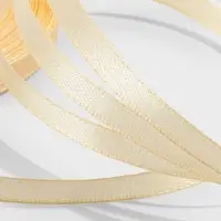 Лента атласная, 6 мм, 23&plusmn;1 м, светло-бежевая №02