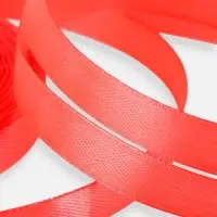 Лента атласная, 12 мм, 23&plusmn;1 м, коралловая №129