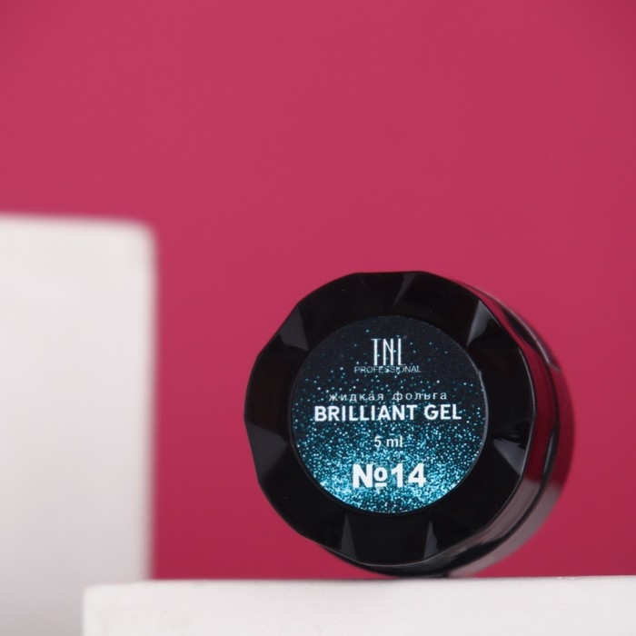 Гель для ногтей TNL &laquo;Жидкая фольга&raquo; №14 Северное сияние, 5 мл