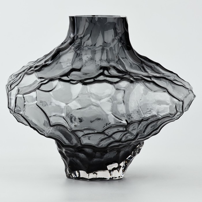 Ваза для цветов &laquo;Диаманд блэк&raquo; из черного стекла 23&times;26&times;26 см