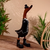 Сувенир "Утка в костюме" дерево 45 см