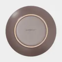 Набор тарелок керамических Доляна &laquo;Пастель&raquo;, 18 предметов: 6 тарелок d=19 см, 6 тарелок d=27 см, 6 мисок d=19 см, цвет коричневый