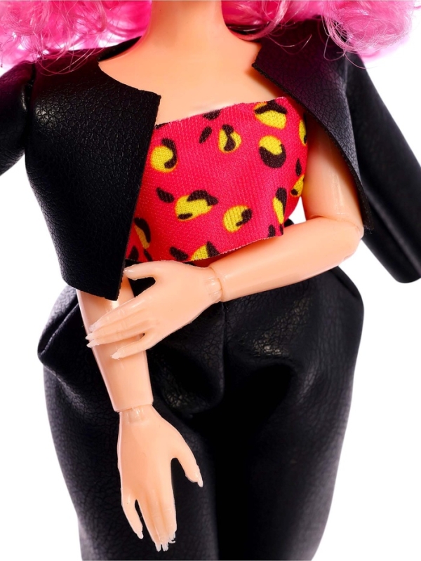 Кукла &laquo;Кудряшка Рина&raquo;, шарниры в руках, розовый