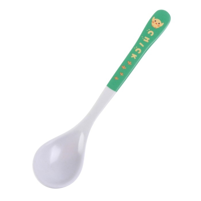 Ложка детская для кормления из бамбука, форма круг, цвет МИКС